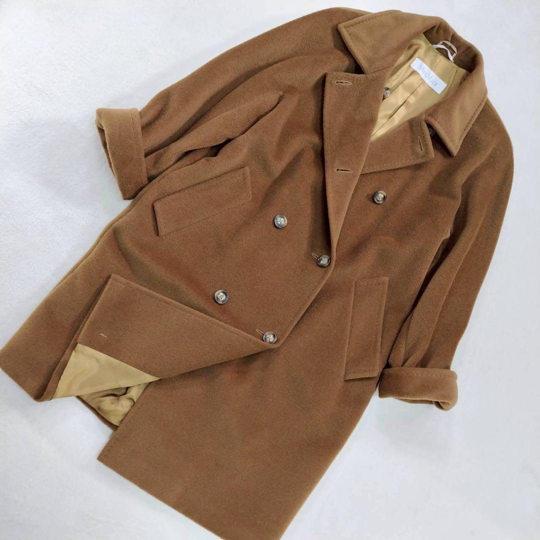 Max Mara マックスマーラ カシミア コート 高級 白タグ キャメル