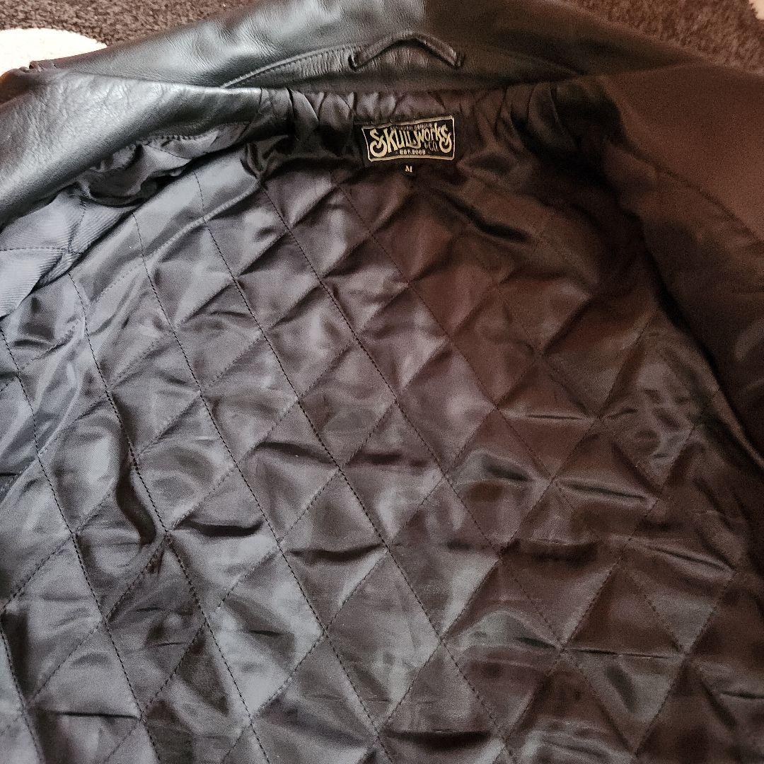 ダブルライダースジャケット ブラック レザー