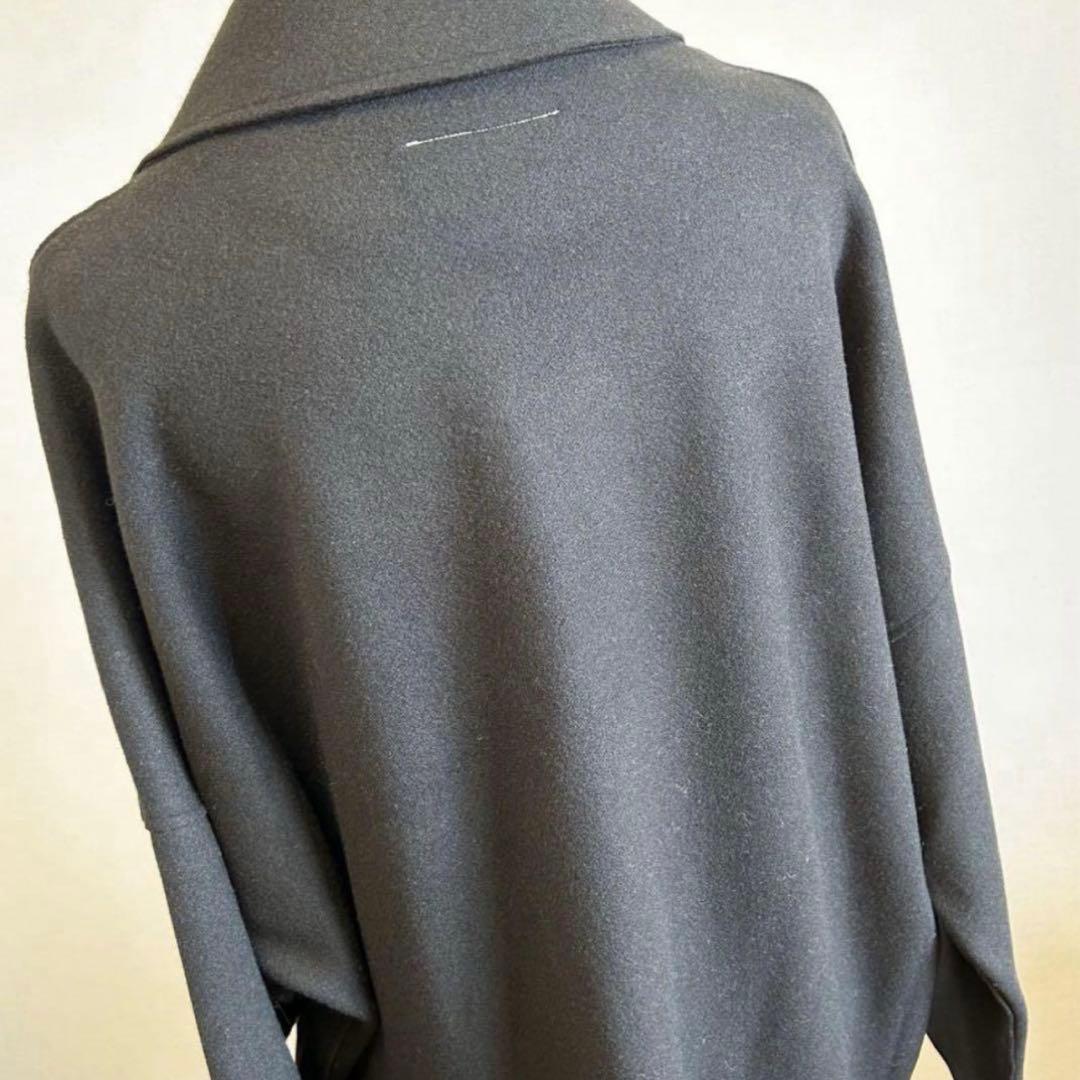 MM6 Maison Margiela ロゴ刺繍ブラック コート　新品未使用