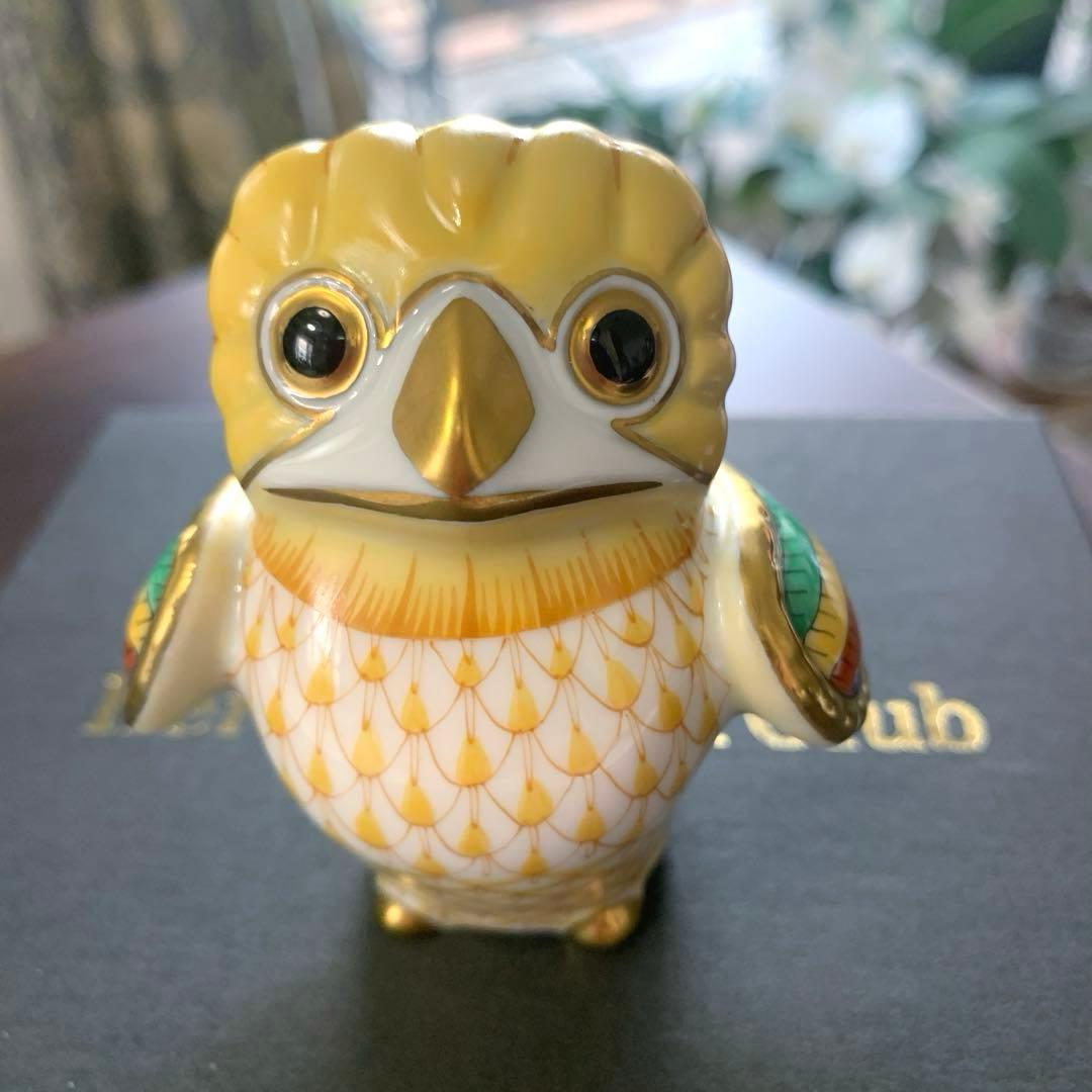 専用☆希少☆世界3,000体限定ヘレンド テオティワカンのフクロウ(箱付き)