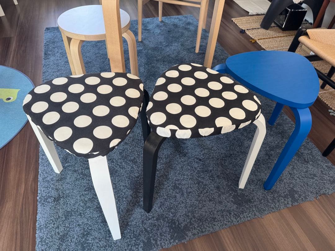 3色セット＋カバー　IKEA　KYRRE シルレ　スツール, バーチ