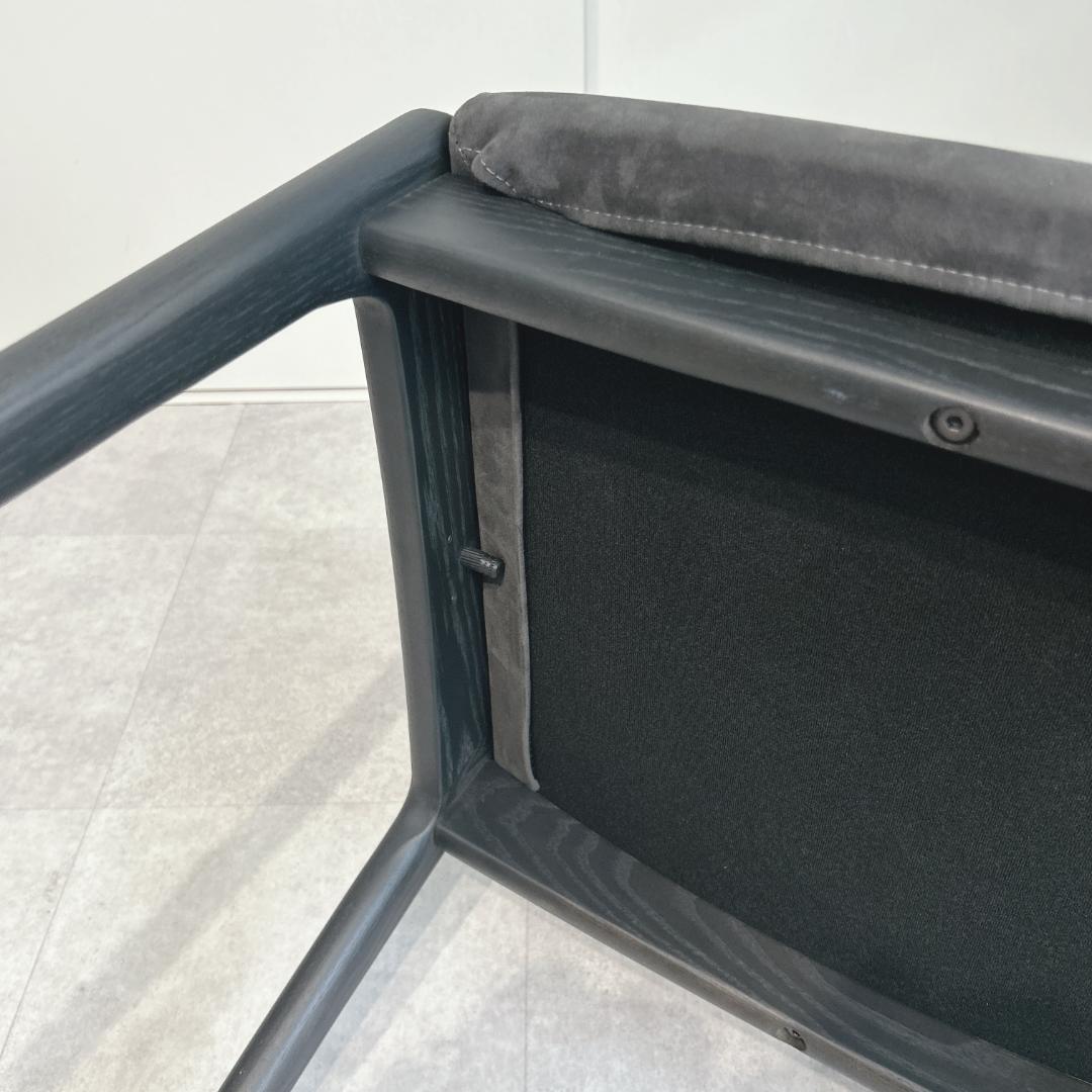 ナガノインテリア DC354 レッドオーク CB ブラック グレーファブリック