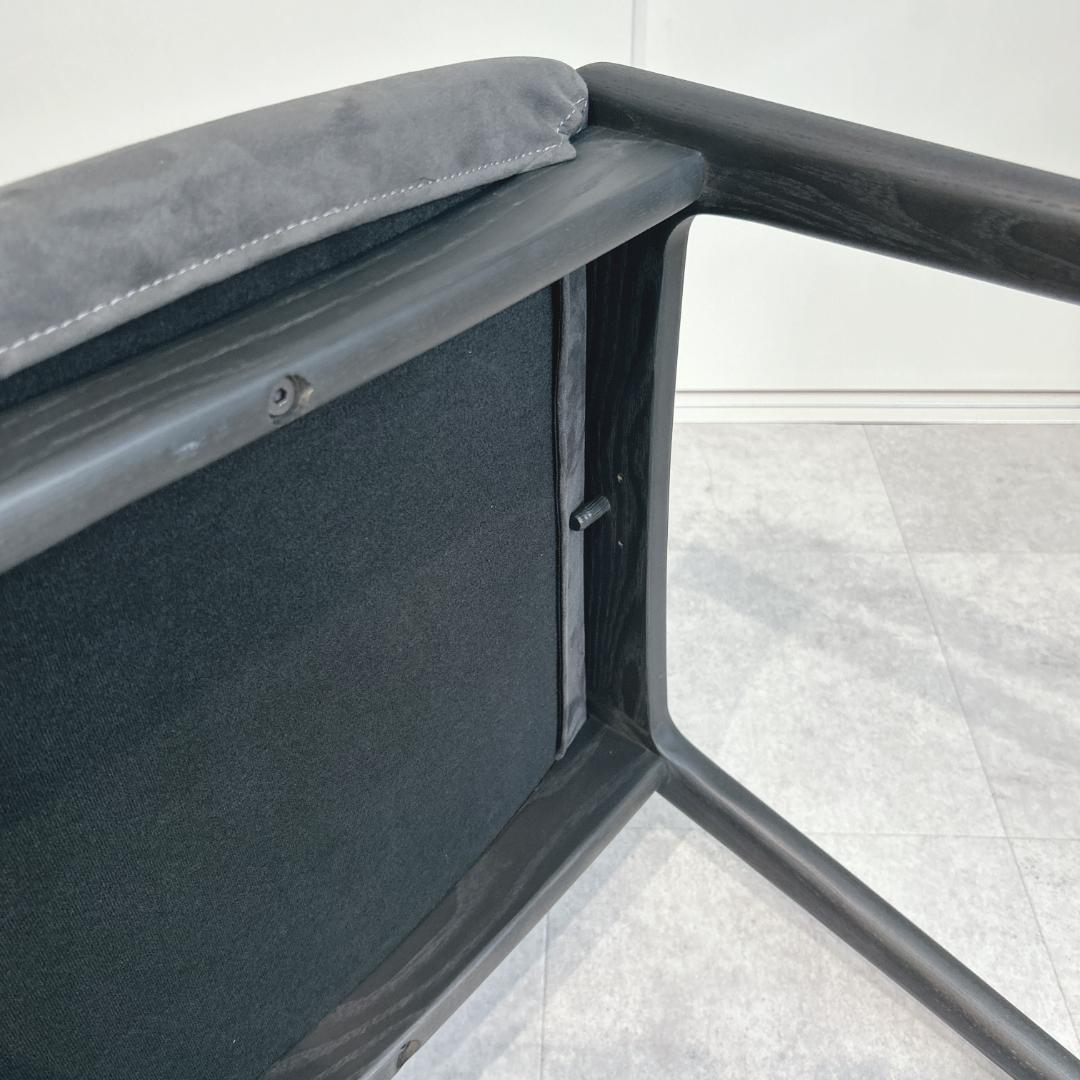 ナガノインテリア DC354 レッドオーク CB ブラック グレーファブリック