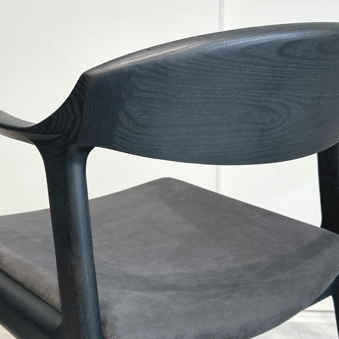 ナガノインテリア DC354 レッドオーク CB ブラック グレーファブリック