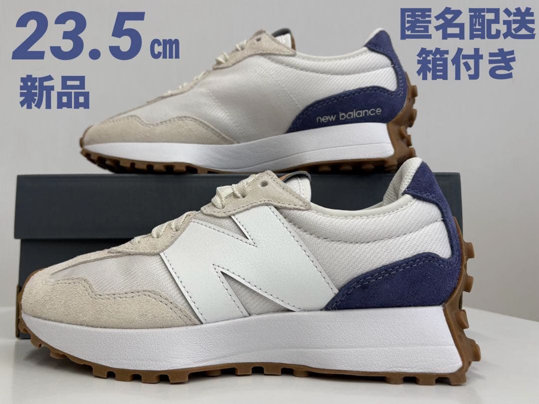 NB ニュースバランス327 ホワイト×ネイビー　23.5㎝