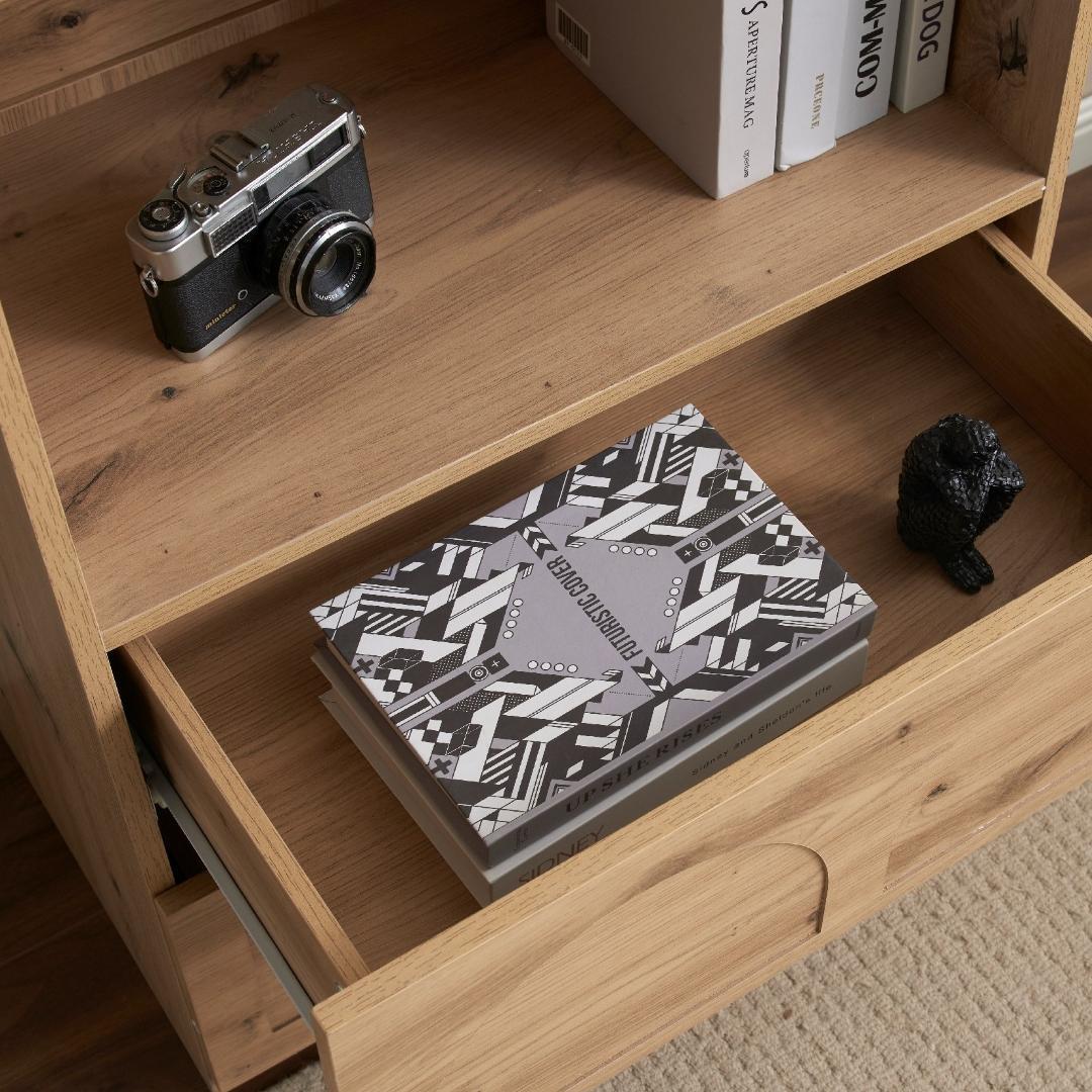 超人気✨キャビネット サイドボード 引き出し5杯 チェスト　NATURAL