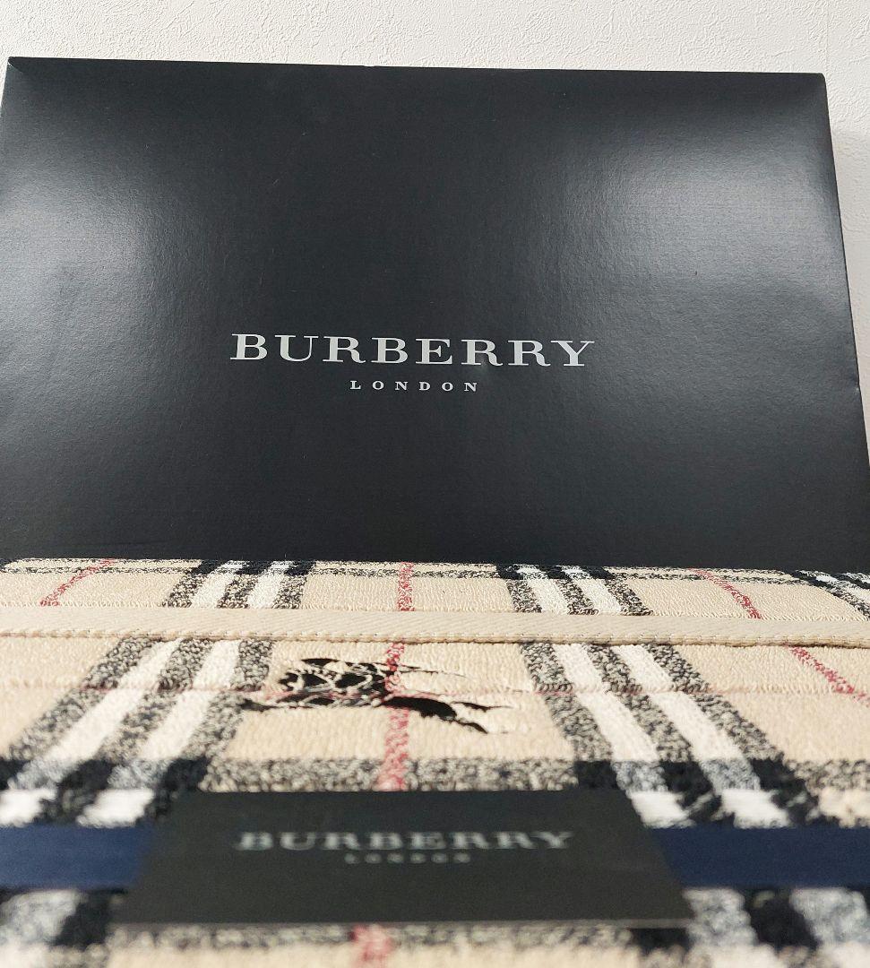 お得！バーバリー タオルケット ノバチェック 未使用 シングル