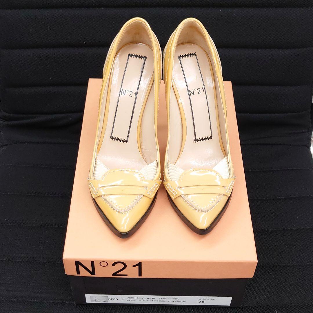 ヌメロヴェントゥーノ エナメルパンプス ハイヒール 35