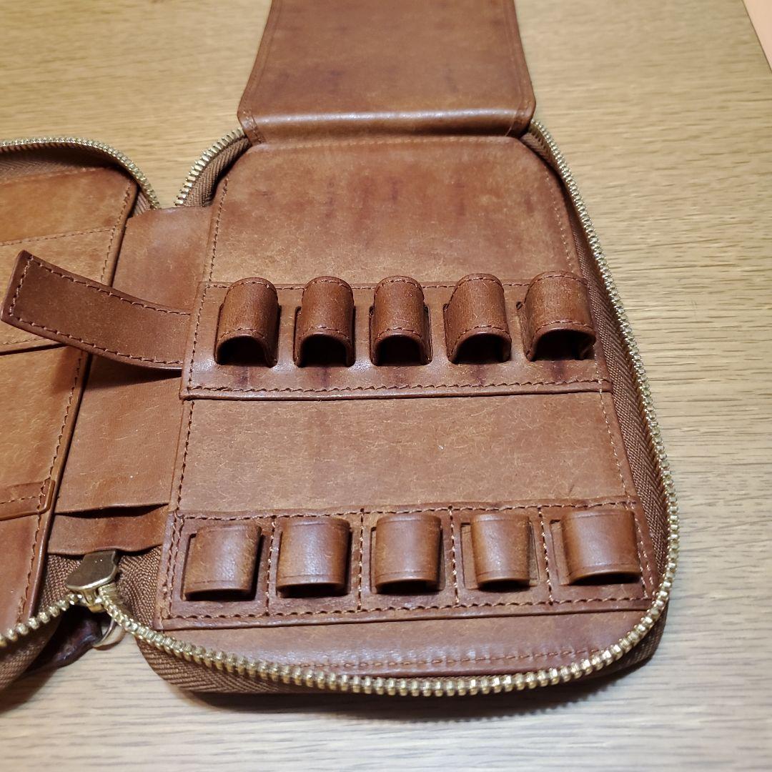 しーさーコラボペンケース SY-06 プエブロ ブラウン レザー 筆箱 箱なし