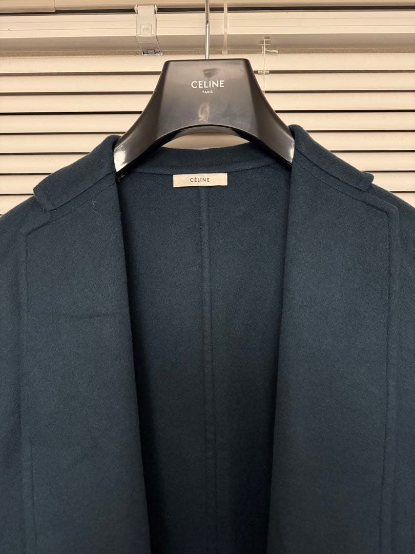 希少　入手困難　試着のみ　CELINE エッグクロンビーコート カシミヤ　40
