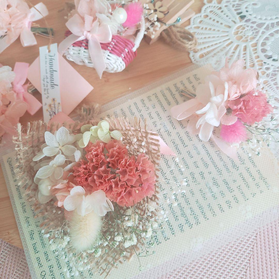 No30 ドライとプリザーブドフラワーの プリンセスガーランド⸜❤︎⸝‍