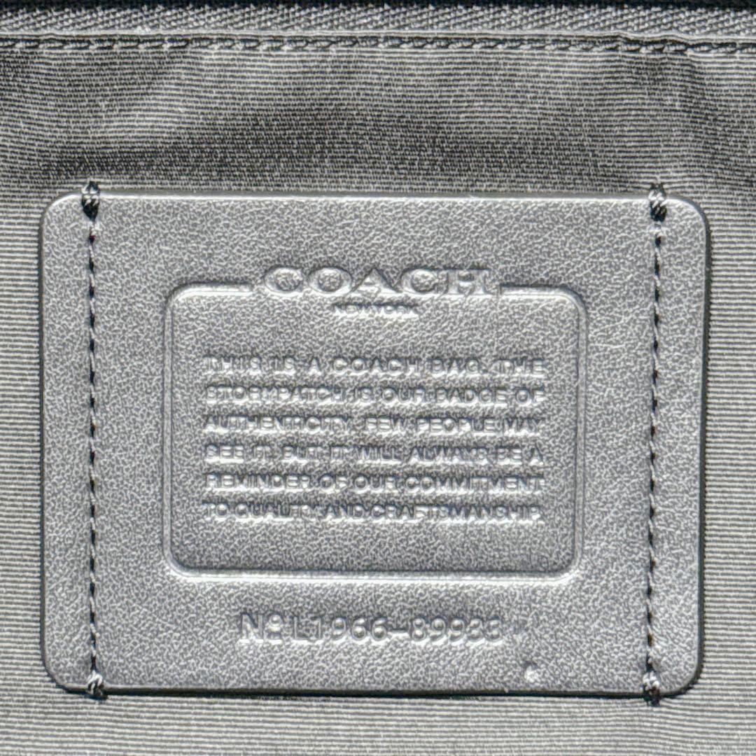 【極美品】コーチ レザートートバッグ ハミルトントートA4PC収納可 肩掛け 黒