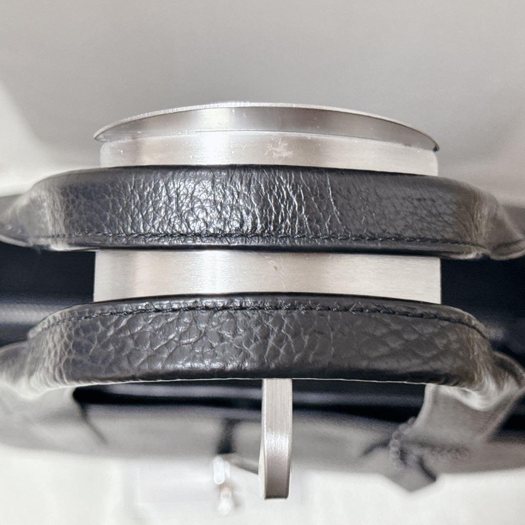 【極美品】コーチ レザートートバッグ ハミルトントートA4PC収納可 肩掛け 黒