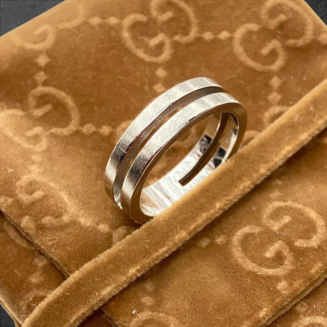 GUCCI シルバーリング Ag925 18.5号 指輪 メンズ 528