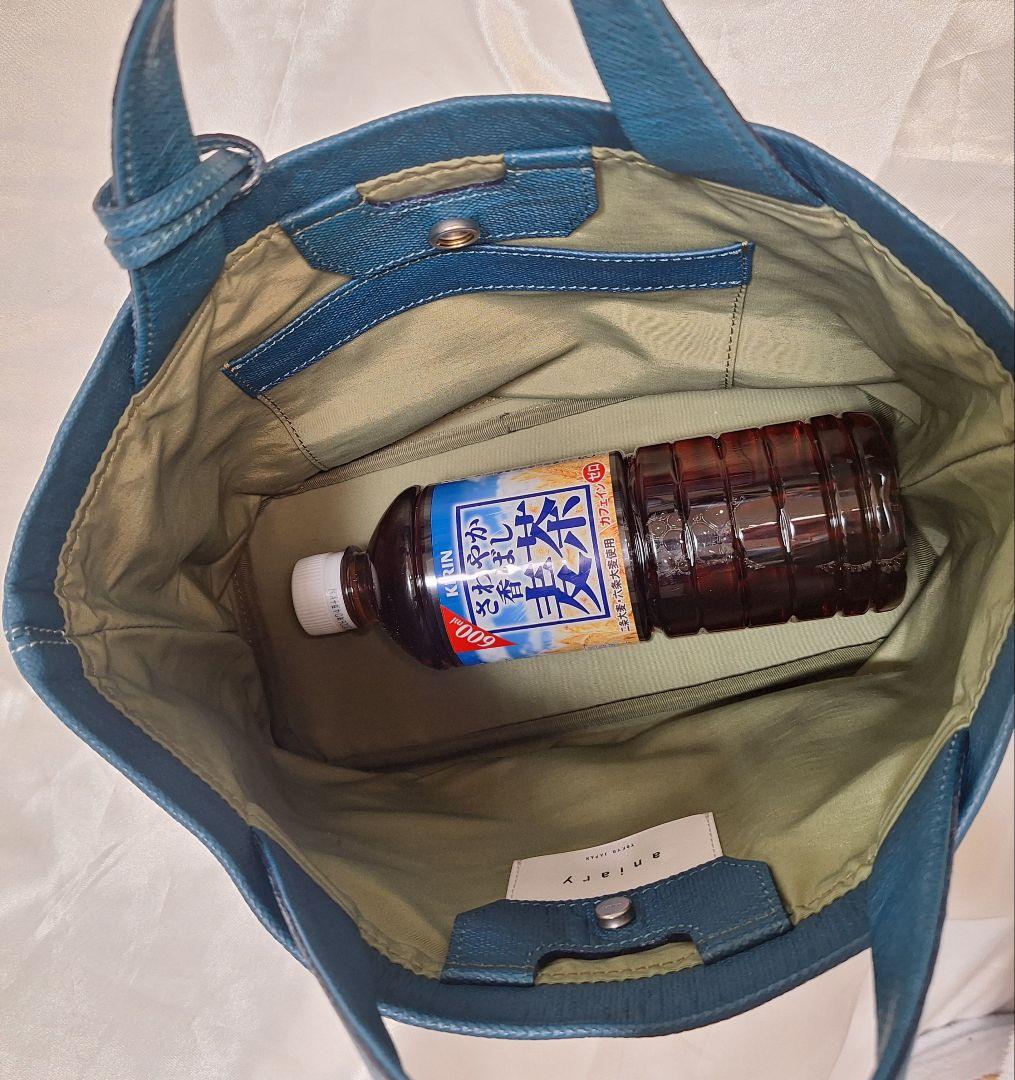 ブルーaniary アニアリ　クロッシングレザー ミニトートバッグ　ゴルフ