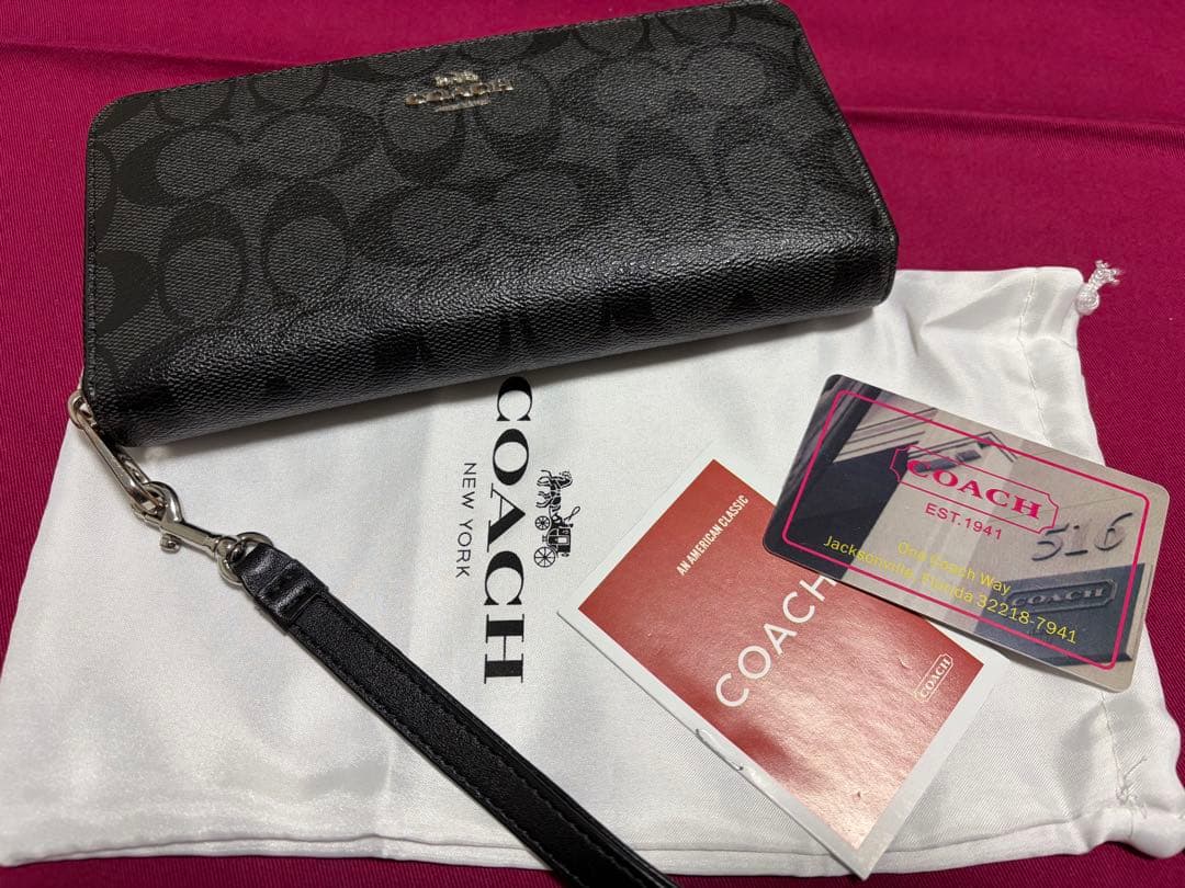 【美品】COACH コーチ　メンズ　長財布