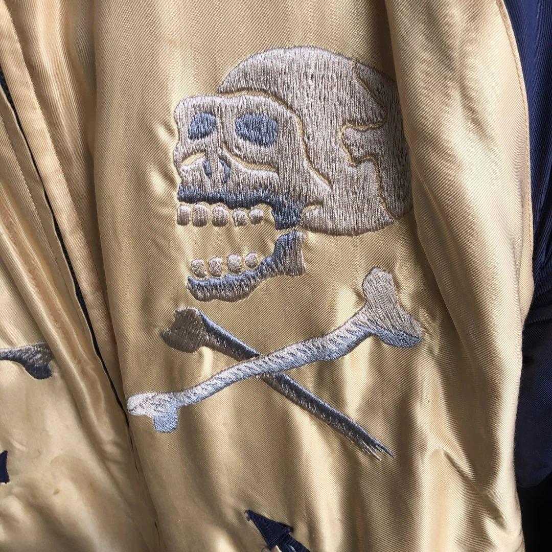 ☆希少デザイン☆テーラー東洋☆スカジャンL シェビーラバー　エド・ロス