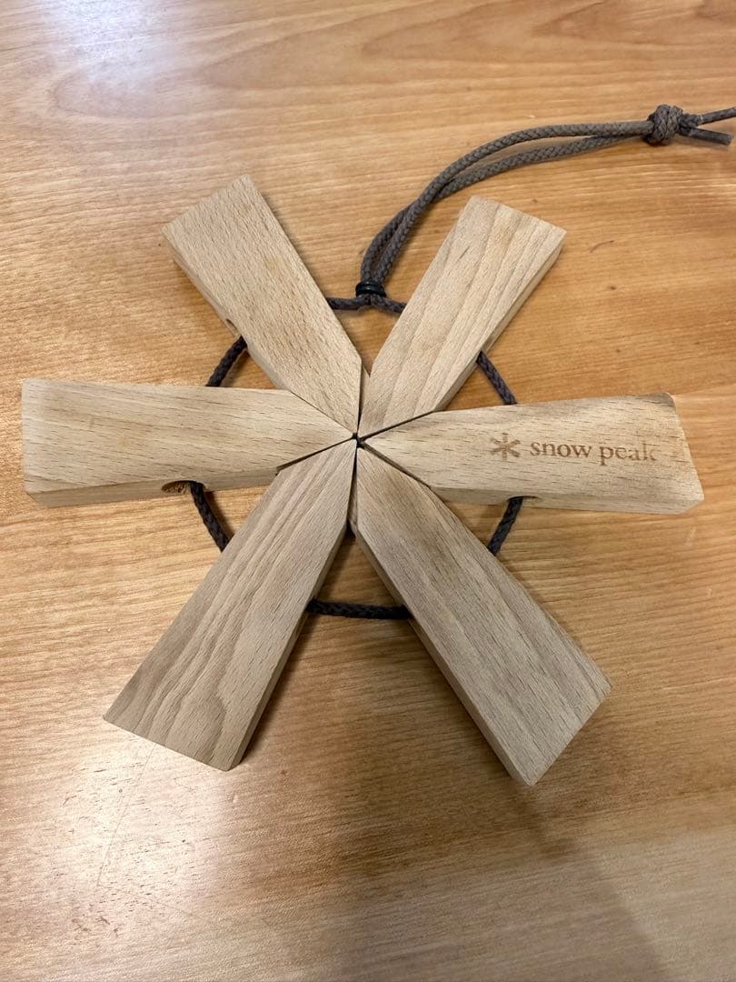 【希少・数回使用】スノーピーク　アスタリスク鍋敷きCS-209