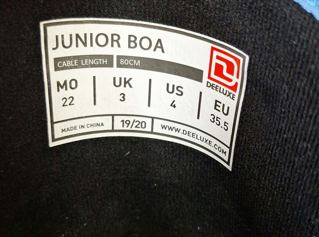 DEELUXE　ジュニア　スノーボードブーツ　スノボ　ブーツ　２２cm