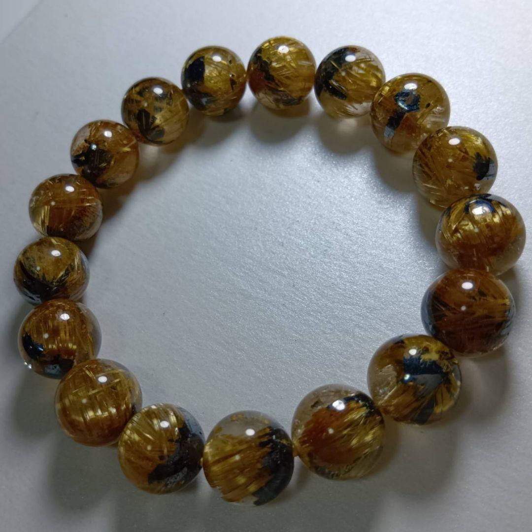 Shuuun!!!【美品】太陽放射タイチンルチル 鑑別書付 ブレスレット