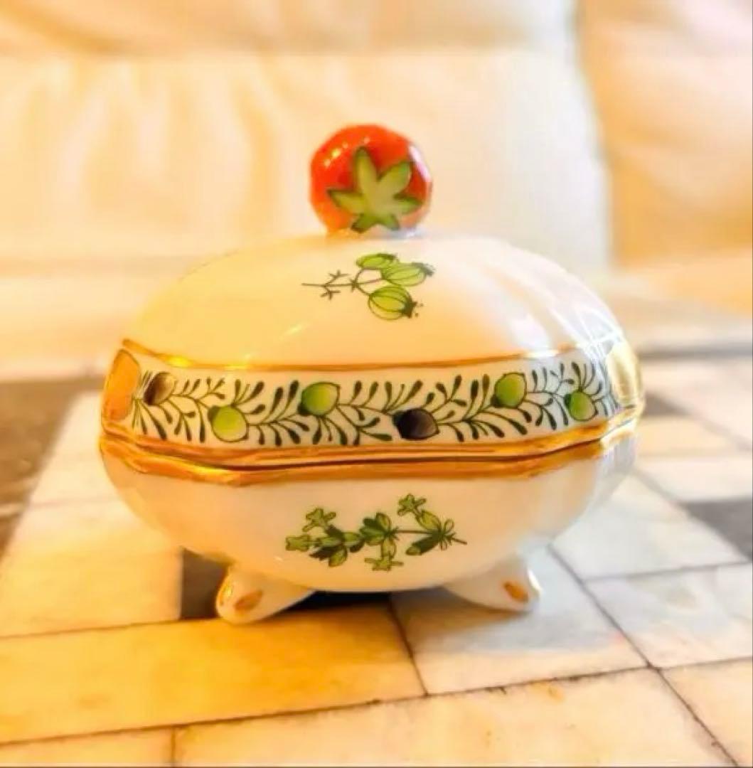 herend アポニーグリーン アシツキボックス トマト