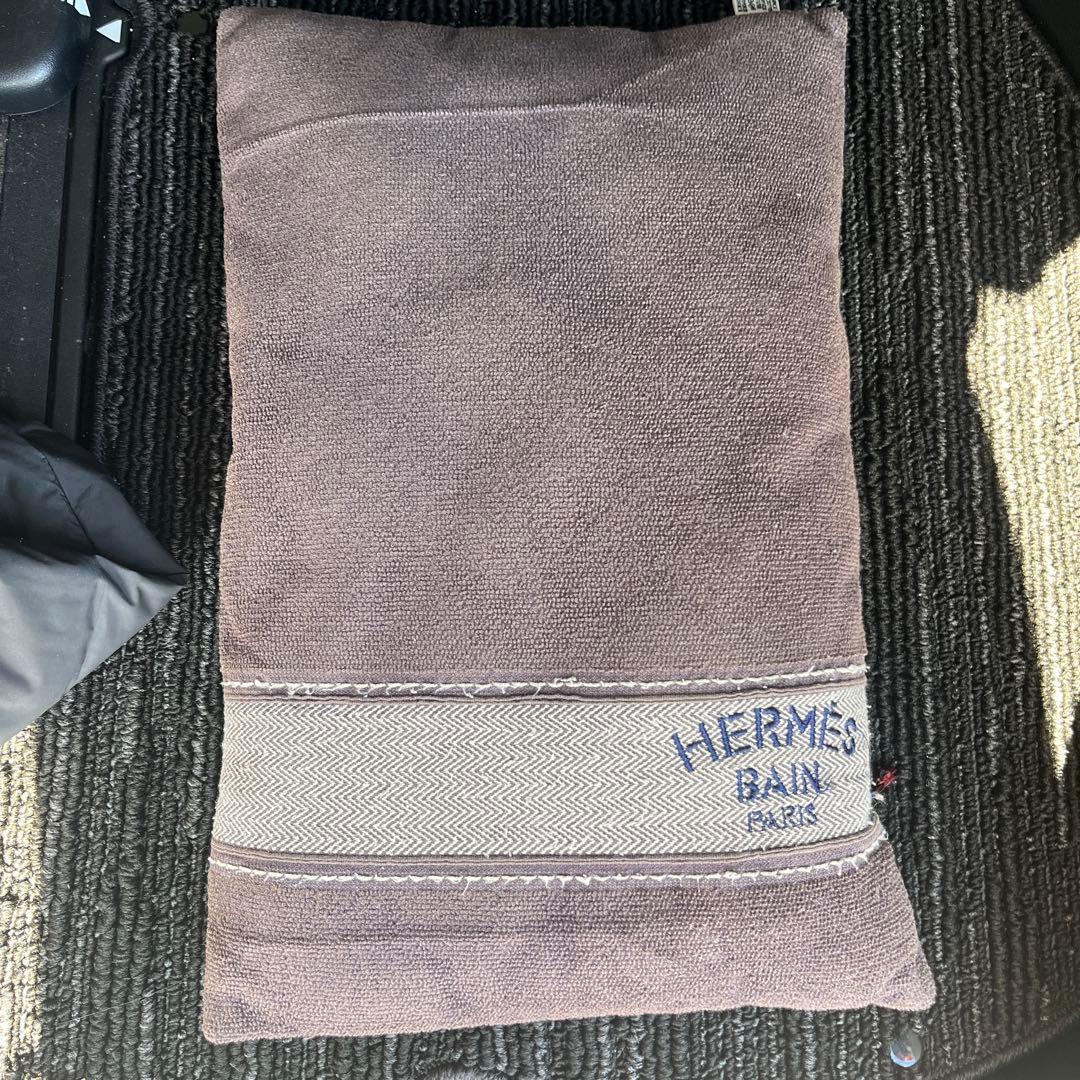 HERMES Bain クッション ブラウン