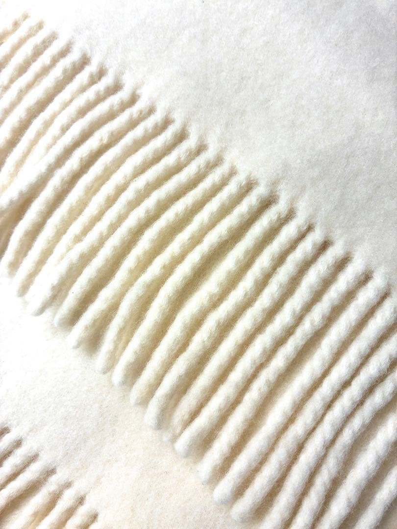 ASAUCE MELER アソースメレ スポンディッシュウールストール　ホワイト