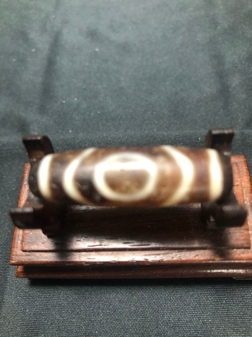 秘蔵風化天珠‼️西蔵老礦古代伝承風化蓮華金剛二眼天珠