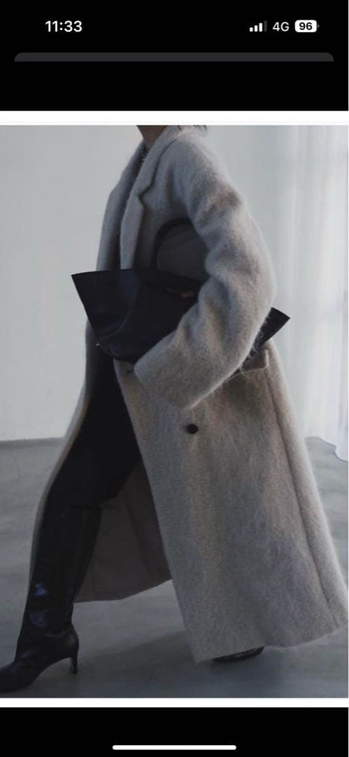 ETRE TOKYO ウールシャギーチェスターコート