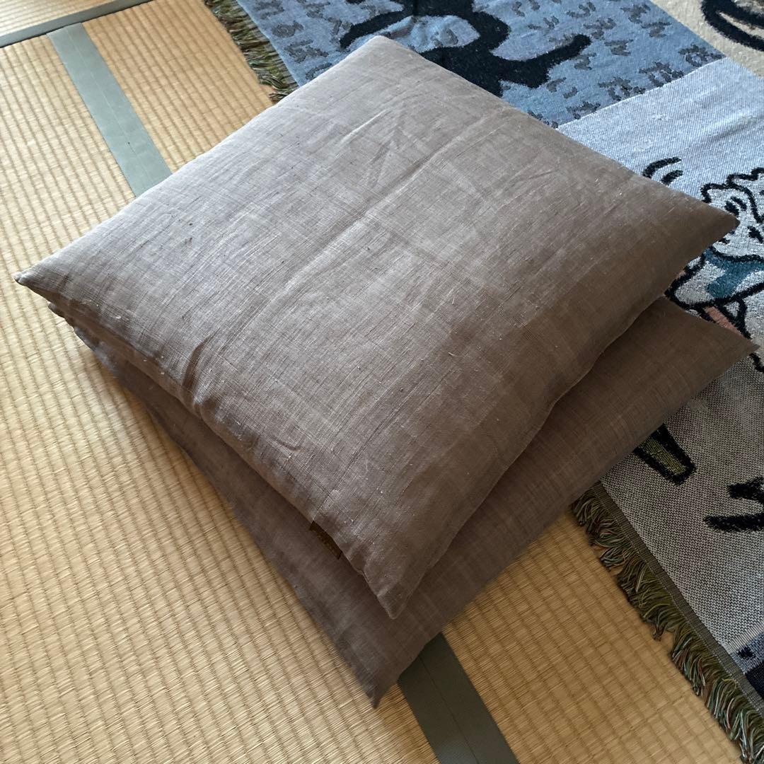 一疋屋　カバー付き座布団　銘仙判55x59cm