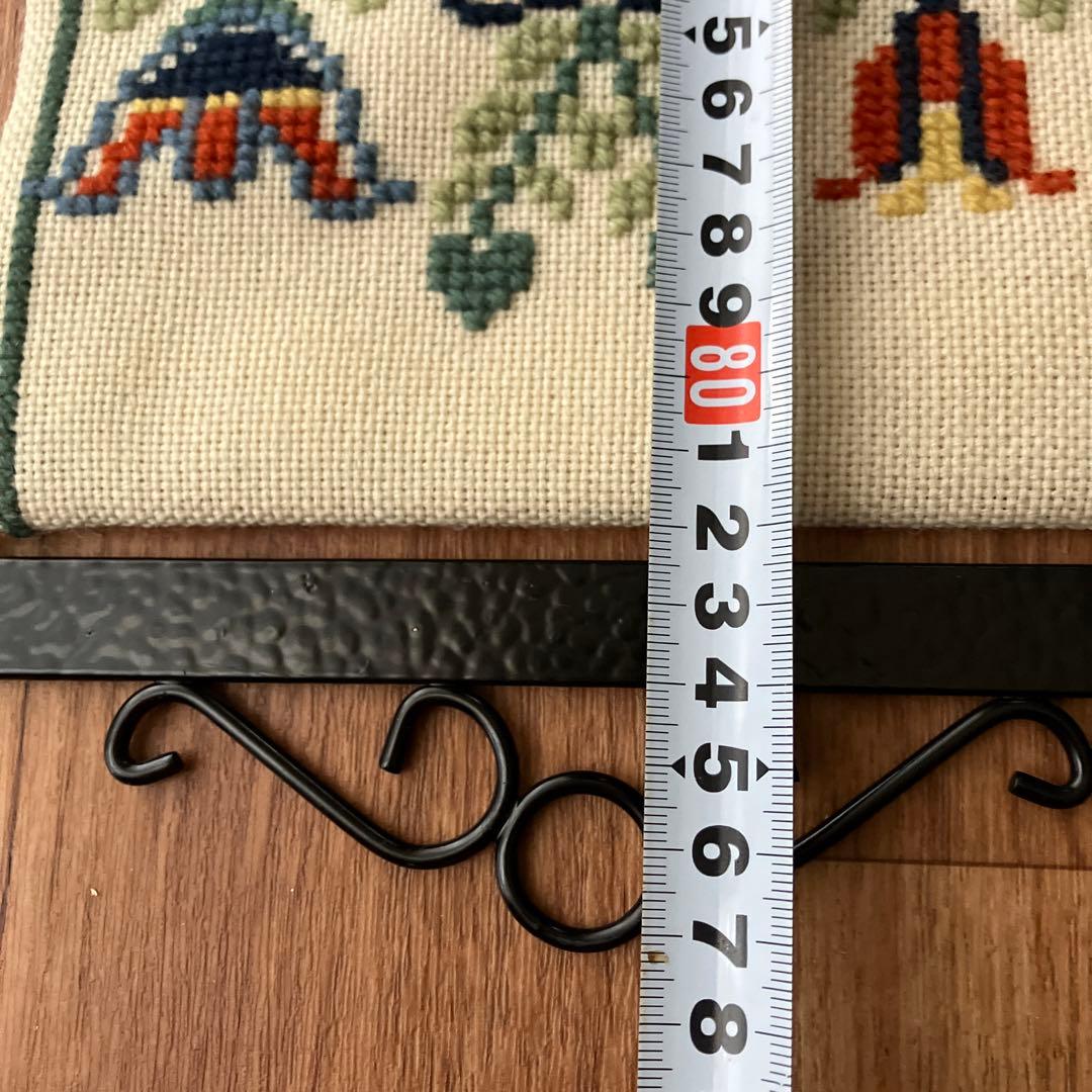 北欧ビンテージ　北欧刺繍　大型タペストリー