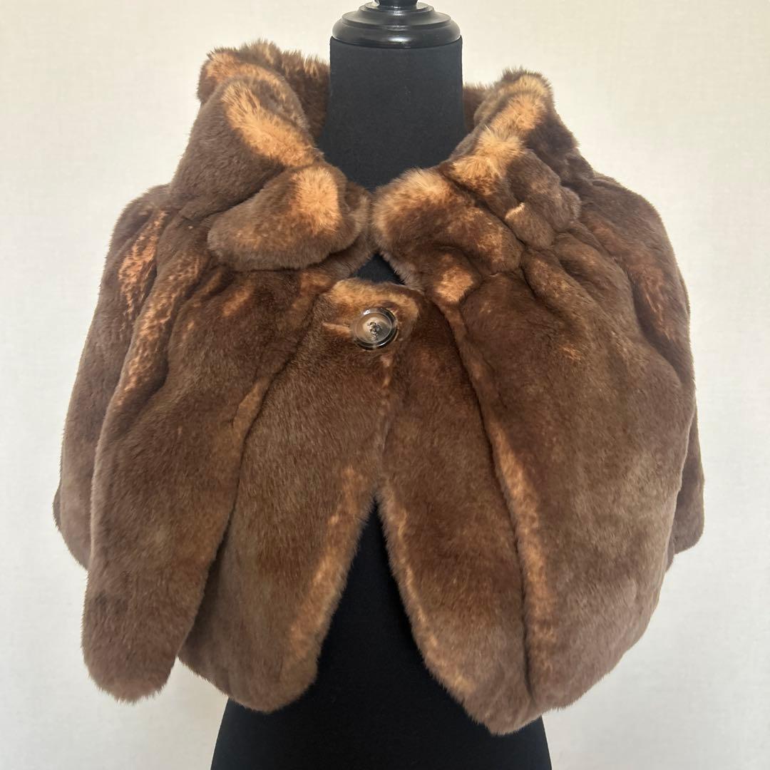 ✨ビーバー刈毛ケープ✨