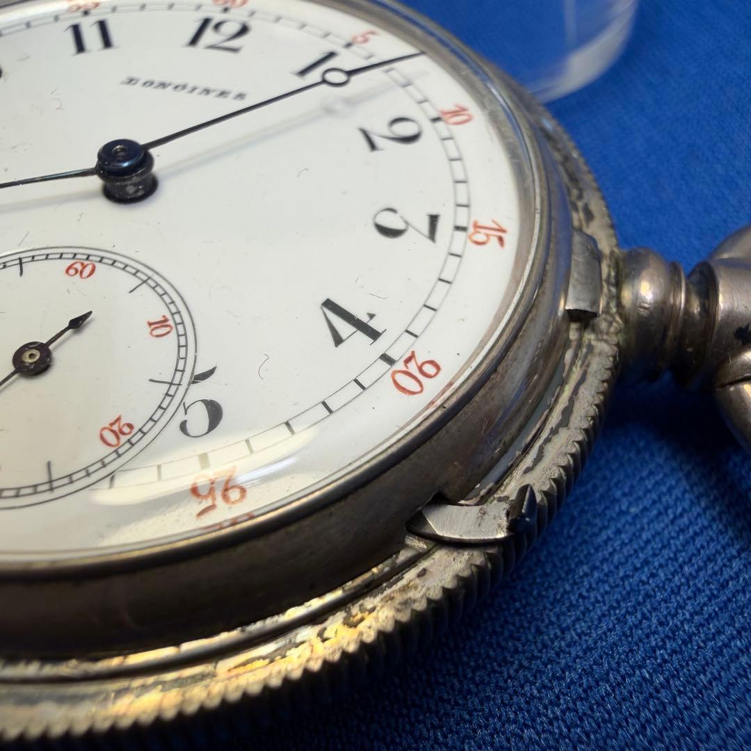 LONGINES 懐中時計 手巻き シルバー色アンティーク