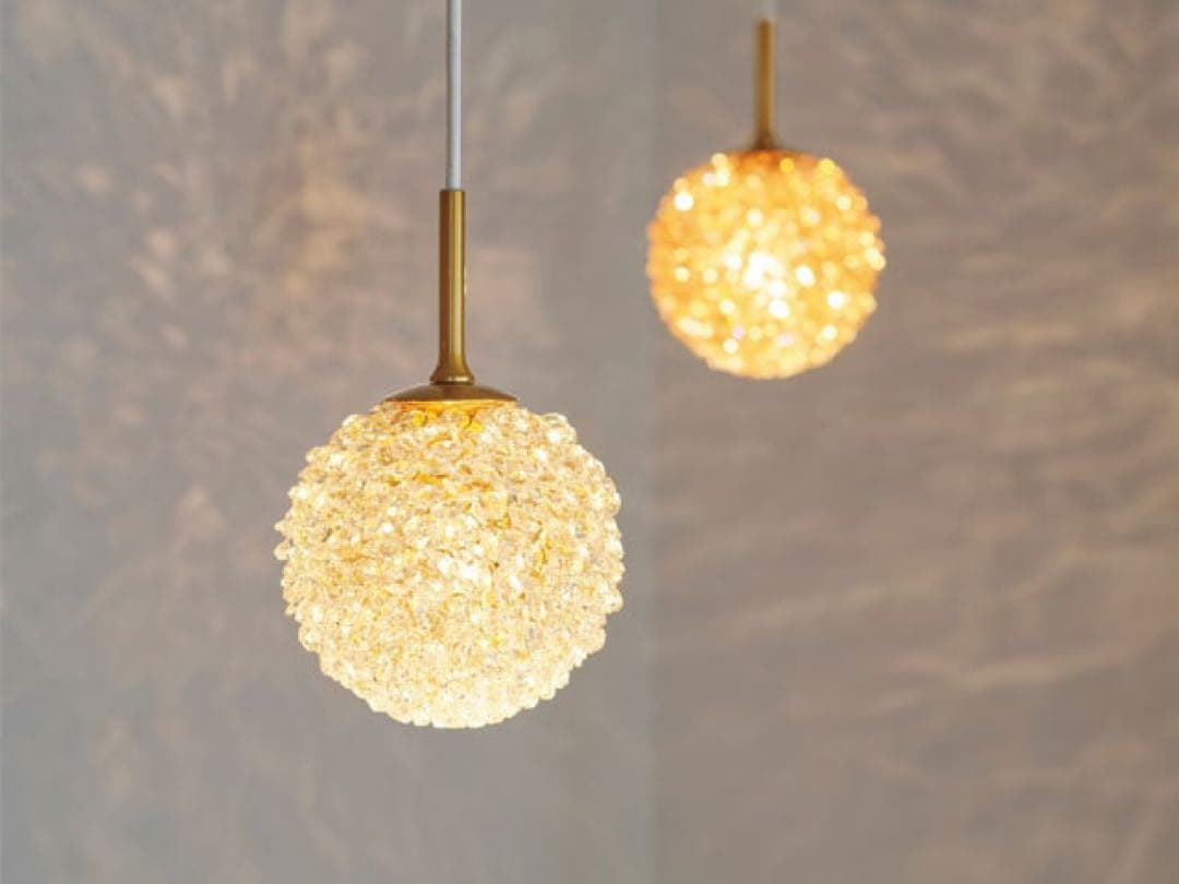 クリスタル風ペンダントライト 中型