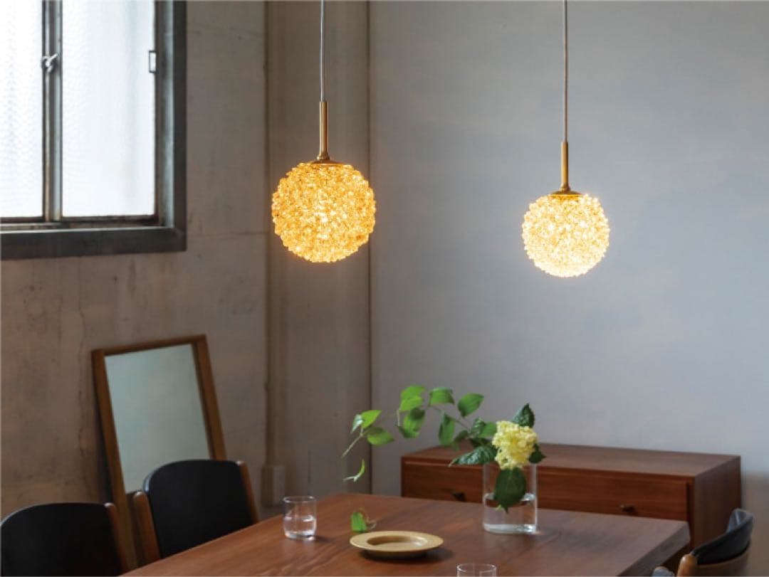 クリスタル風ペンダントライト 中型