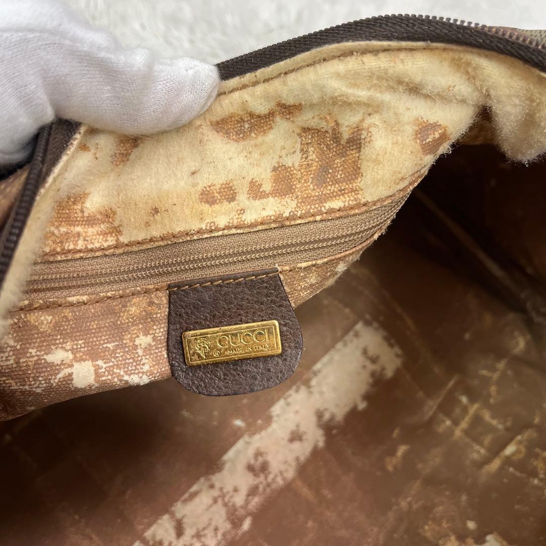 Gucci オールドグッチ GGキャンバス ボストンバッグ