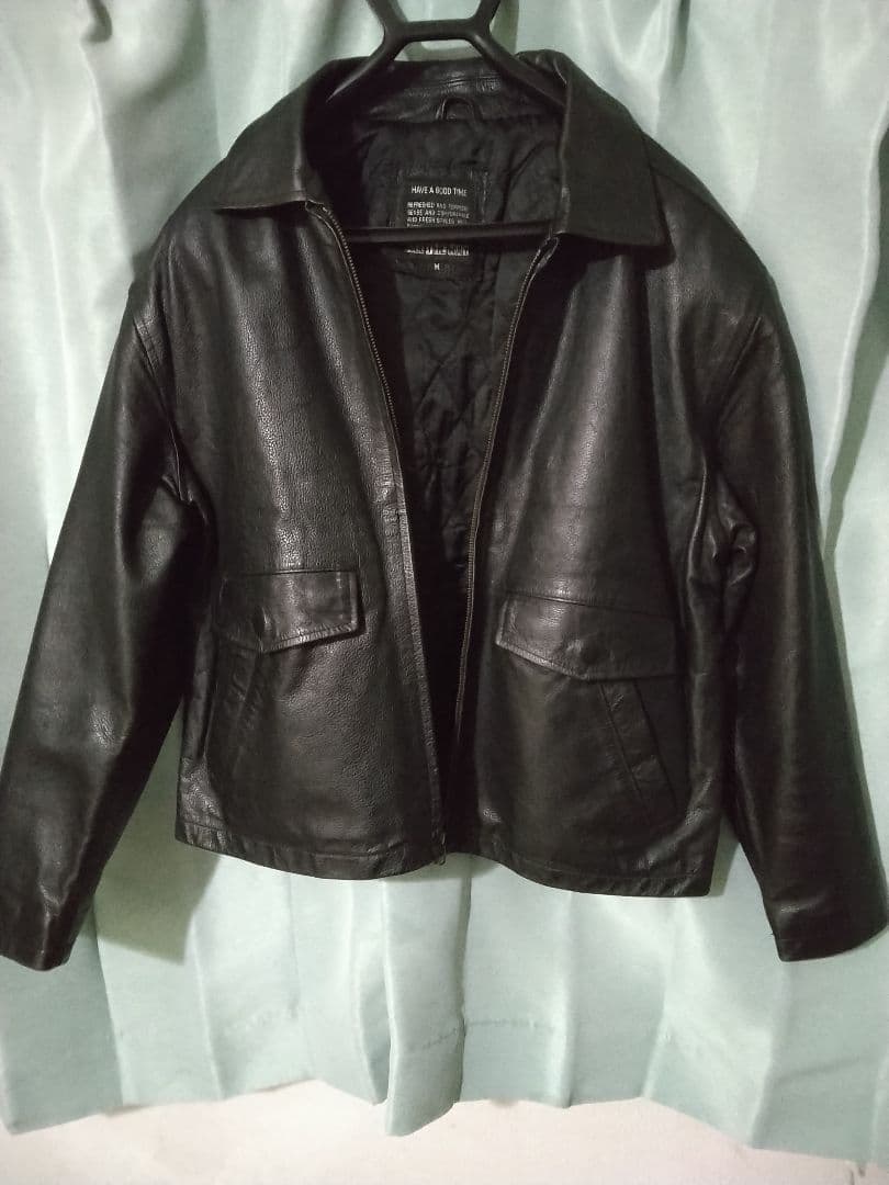 秋冬春牛革シボ押しレザージャケットの最高傑作sacai好きの方も☆肉厚単丈美品