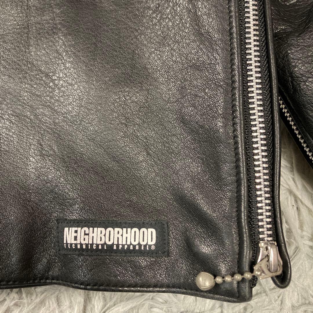 激レア　極美品　ネイバーフッド　ボーン ライダース レザージャケット エンボス