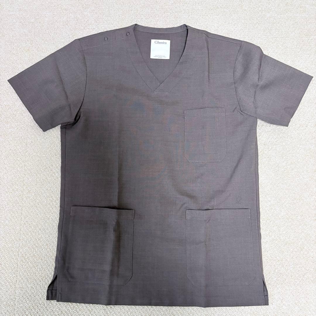 クラシコ スクラブ ブラウン 上下セットS
