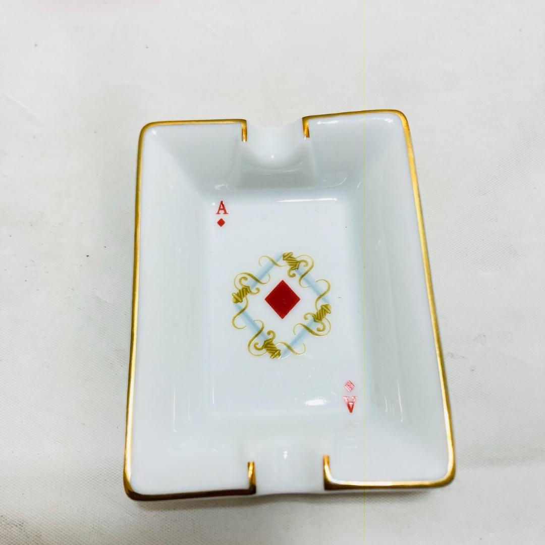 エルメス アッシュトレイ 小物トレイ トランプ柄