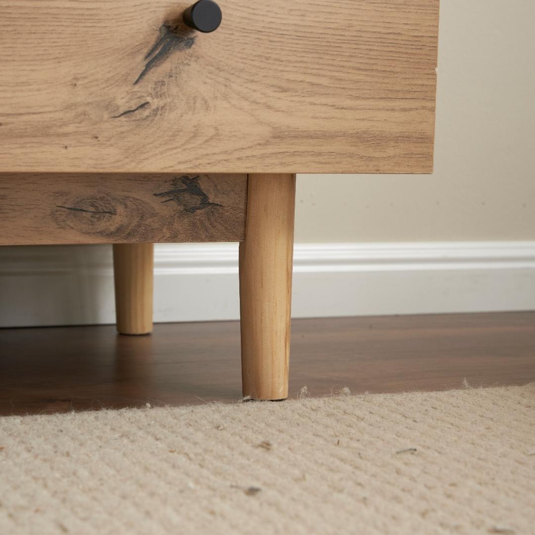 人気販売中！大容量サイドボード 引き出し5杯 リビングボード 洋服NATURAL