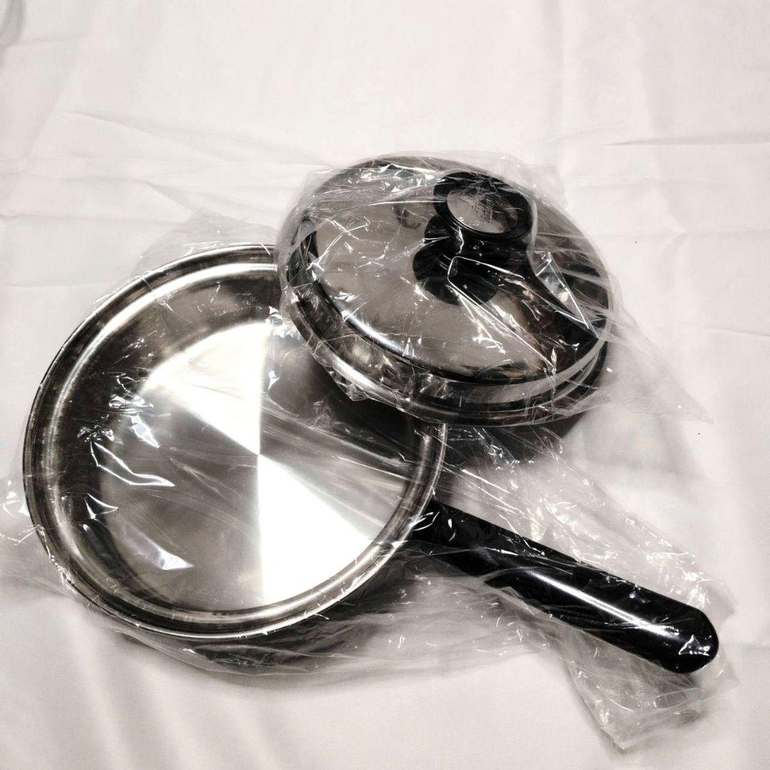 Amway Queen フライパン 22cm 蓋付 ステンレス 未使用保管品