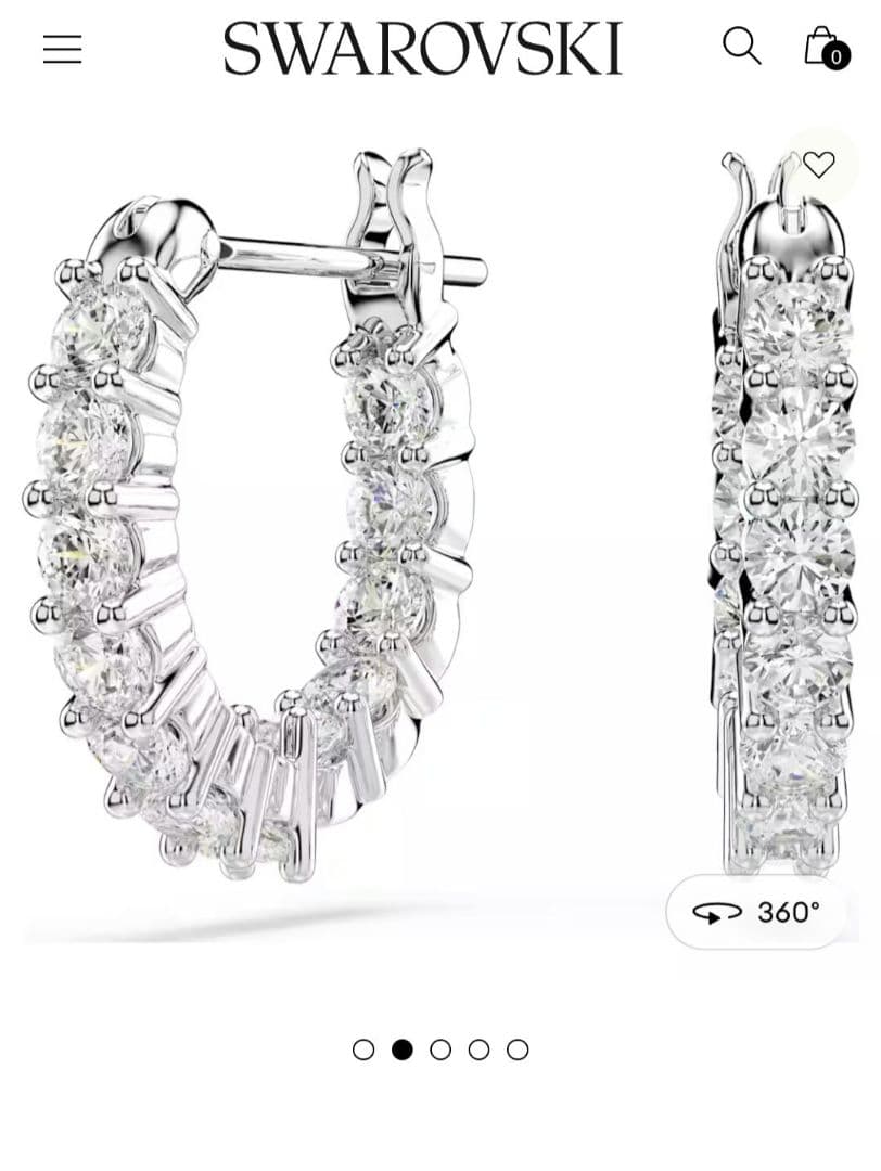 ほぼ新品SWAROVSKI Matrix Vittore ピアス スワロフスキー