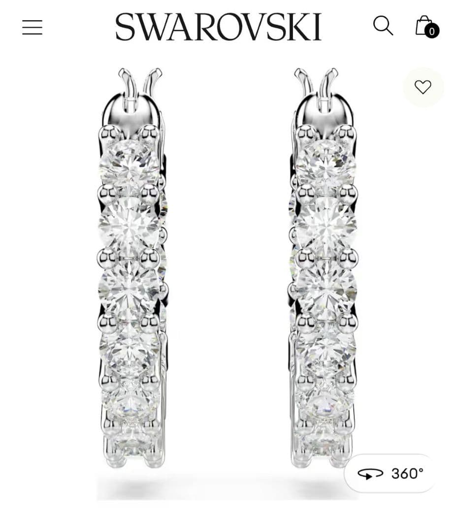 ほぼ新品SWAROVSKI Matrix Vittore ピアス スワロフスキー