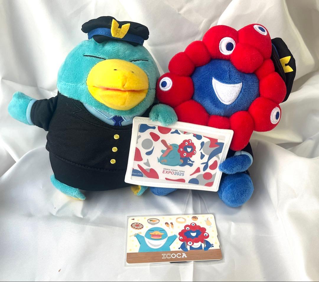 【値下げ中】【駅員ミャクミャク×イコちゃん】カードケース＋ICOCAカードセット