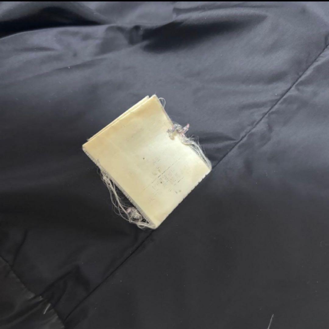 ☆人気　ノースフェイス　刺繍ロゴ　ダウンジャケット　ファーブラック　レディースL