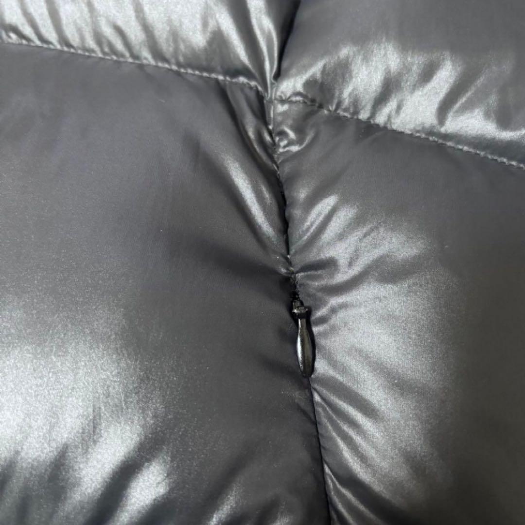 ☆人気　ノースフェイス　刺繍ロゴ　ダウンジャケット　ファーブラック　レディースL