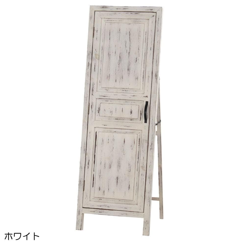 ドア型ミラー☆ホワイト　ミラー　ドアミラー　スタンドミラー　壁掛け　姿見　鏡