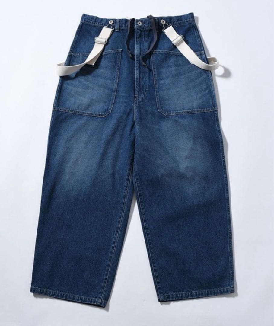FRAMeWORK ジョンブル10.5オンスデニムオーバーサスペンダーパンツ