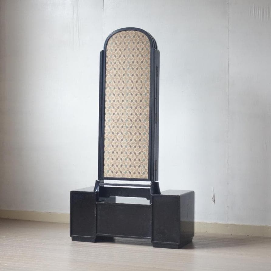 アンティーク　蒔絵　三面鏡　鏡台　漆芸　伝統工芸　骨董　古美術　古家具